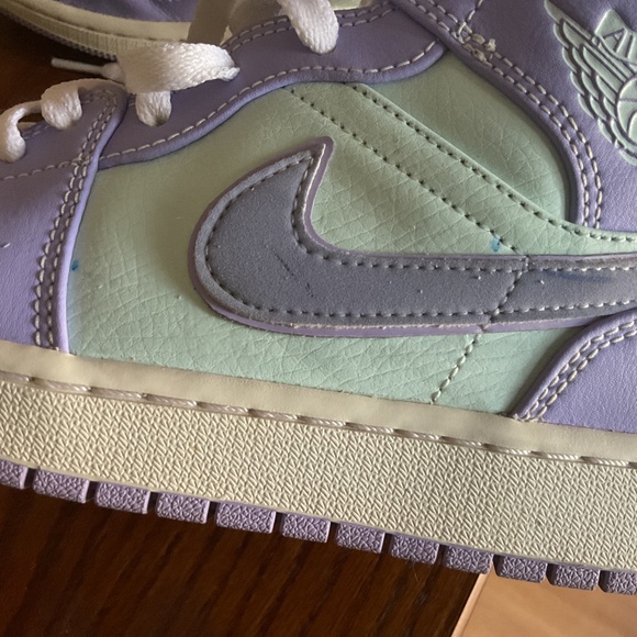 Turquoise/Lavender Air Jordans - Picture 13 of 14